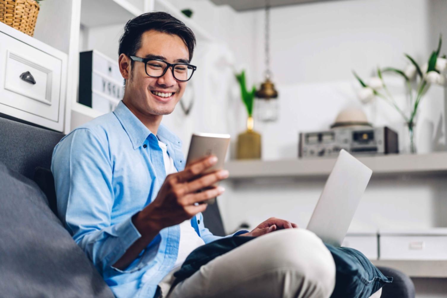 SEO learning environment with students working on search optimization projects